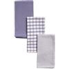 DAMDAM GO Panno da cucina, assorbente e resistente, design elegante per cucina, set di strofinacci morbidi, 50 x 50 cm, confezione da 3 pezzi