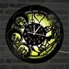 Smotly Orologio da parete design, Kingdom Hearts 3D Carattere Decorazione della Parete Grande Orologio, luci LED Colorati Regalo Orologio da Parete a Mano,A
