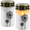 GAOUTO 2 candele funerali a LED, senza fiamma, a LED, con batteria, impermeabili, per esterni, per cortile, decorazione natalizia, chiesa