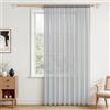 MRTREES Tende per Interni Voile Grigio Chiaro 1 Pezzo con Tasca per Asta 300cm di Larghezza e 240cm di Lunghezza, Tenda per Camera da Letto Trasparente Moderna ed Elegante per Interno