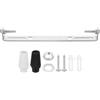 PATIKIL 185mm Kit Piastra Soffitto Lampada, 1 Set Staffa Montaggio Lampada Piastra Barra Crociata Acciaio per Lampada a Sospensione Parete Casa con Vite Rondella Dado 2 Colori Cappuccio