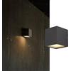 SLV SITRA CUBE lampada da parete outdoor, TCR-TSE, IP44, antracite, E27 max. 18W