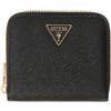 GUESS portafoglio Isobel SLG Zip Around Wallet Black nero