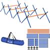 PawHut Set Agility per Cani, kit 4 pezzi con ostacoli, borsa da trasporto, set di allenamento con altezza regolabile per cani piccoli | Aosom Italy