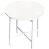 HOMCOM Tavolo da pranzo/cucina pieghevole per 4 persone con 2 ribalte, piedi in acciaio, 80x80x76 cm, bianco | Aosom Italy