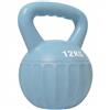 SPORTNOW Kettlebell 12 kg, kettlebell con impugnatura antiscivolo, palla per allenamento, muscolazione, palestra, blu | Aosom Italy