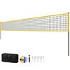 SPORTNOW Set Rete per Pallavolo Portatile Set da Pallavolo con Pali in Acciaio Regolabili in Altezza Borsa 950 x 100 x 248 cm Nero | Aosom Italy
