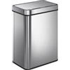 HOMCOM Cestino con sensore 50 L con coperchio a chiusura soft, cestino per cucina automatico in acciaio inossidabile, argento | Aosom Italy