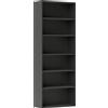 HOMCOM Libreria scaffale contenitore 6 livelli con mensole regolabili per soggiorno, camera, ufficio, 60x24x158,5cm, nero | Aosom Italy