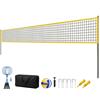 SPORTNOW Set di Volley e Badminton, Pali in Acciaio ad Altezza Regolabile, Borsa da Trasporto, per Prato, Spiaggia, Giardino | Aosom Italy