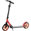 HOMCOM Monopattino Pieghevole per Adulti e Bambini 14+ Scooter con Manubrio Regolabile 91,5x36,5x91-104 cm Rosso | Aosom Italy
