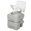 HOMCOM Toilette da campeggio, toilette da viaggio portata max fino a 147 kg, 20 L per campeggio escursionismo viaggi pesca 41,5 x 36,5 x 42 cm Grigio | Aosom Italy