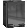 HOMCOM Pattumiera da cucina 2 scomparti da 2 x 20 L, acciaio inossidabile, coperchio con chiusura soft, 45,8x36x51,6cm, nero | Aosom Italy