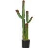 HOMCOM Pianta artificiale da interno 111 cm, albero artificiale cactus in vaso, per casa, ufficio, salotto, camera, verde | Aosom Italy