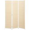 HOMCOM Paravento in legno separatore di stanza parete divisoria pieghevole 3 pannelli 135 x 180 cm bianco | Aosom Italy