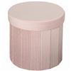 HOMCOM Pouf Contenitore Panca Contenitore Pieghevole 35 L 38x38x38 cm Rivestito in Velluto Baule di Stoccaggio Rotondo Rosa | Aosom Italy
