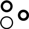 OEM APPLE 3 VETRI DI PROTEZIONE FOTOCAMERE PER APPLE IPHONE 13 PRO MAX