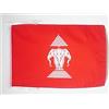AZ FLAG Bandiera Laos Antica 45x30 cm - Bandierina Laotiana 30 x 45 cm Cordicelle