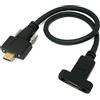 SYSTEM-S Cavo USB 3.1 da 30 cm tipo C maschio a femmina adattatore a vite in nero