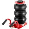 VEVOR Cric ad aria compressa, 3 tonnellate/5000 kg, cric airbag con sei tubi in acciaio, sollevamento fino a 450 mm, cric pneumatico a sollevamento rapido 3-5 s, con maniglie laterali per auto, garage