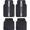 Sparco Set SPC1913 completo tappetini auto in pvc universale nero/grigio