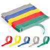 AIRUEEK Fascette Adesivo, 100 pezzi Fascette cavi Riutilizzabili 150 x 12 mm per casa, ufficio, giardino e ufficio raggruppamento Organizzare i Cavi Fibre