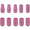 RIVERWELD 10pcs TIG Ugello di allumina Coppa in ceramica dimensione assortita 13n08 4# 13n09 5# 13n10 6# 13n11 7# 13n12 8# 13n13 10# kit fit sr wp 9 17 18 20 25 26 tig Torcia di saldatura