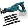 FormiPow Sega a gattuccio compatibile con Makita 18 V Batteria, elettrico sega alternativa senza spazzole, velocità variabile, 3200 SPM, 4 lame, per taglio di legno e metallo (senza batteria)