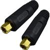 RIVERWELD Cavo di saldatura TIG Connettore da pannello EDKL10-25 200Amp Raccordo rapido 2pz