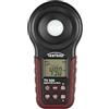 Testboy Luxmetro digitale LED Testboy TV 335 fino a 400.000 LUX (illuminazione LED, temperatura colore regolabile, copertura protettiva del sensore, funzione data hold), rosso/nero