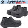 Crocs Zoccolo Crocs Bubble Crush Triple nero 210061-0WC taglia unisex