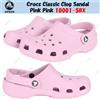 Crocs Classic Clog Sandalo Rosa Rosa 10001-5BX Taglia Unisex