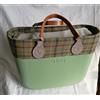 O bag Borsa Nuova Originale O bag - Col. SALVIA Manici GOCCIA e BORDO