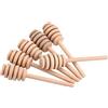 BORDSTRACT 50 Pezzi 10.5cm Miele Bastoncini, mestolo miele di Legno Dispenser Per Sciroppo Di Miele