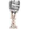 Cyrank Calice con Teschio, Boccale Birra, Calice Medievale con Doppio Teschio, Goblet Calice Coppa per Calice da Vino con Teschio, Tazza di Caffè in Acciaio Inossidabile per Bar per Feste