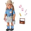 OG DOLLS Our Generation - Lainey - Bambola cowgirl posabile da 46 cm - Occhi di NoiEnsemblete e capelli lunghi biondi realistici - Giocattolo per bambini dai 3 anni in su