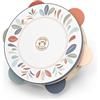 Speedy Monkey Tamburello, 17,7 x 17,7 x 4,5 cm, Giocattolo in Legno per Bambini, Dettagli curati, Ottima Idea Regalo, Multicolore, SP5003