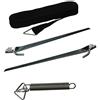 Fiamma 98655‐129 Tie Down Paletti di Sostegno, Nero