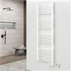 CORDIVARI TERMOARREDO BAGNO CORDIVARI LISA 22 ELETTRICO H1732 LARGHEZZA 500 MM BIANCO PLUS