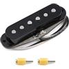 FLEOR Vintage Alnico 5 SSS Single Coil Middle Pickup per chitarra elettrica ST, nero
