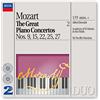 PHILIPS The Great Piano Concertos Ii (No.9 K271,No.15 K450,No.22 K482,No.25 K503,No.27