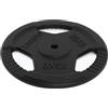 TREXO TRX-ICP001 - Disco per manubri in ghisa da 25 kg, universale, durevole, con manici ergonomici, compatibile con bilancieri e maniglie per allenamento di forza e funzionale