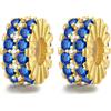 LNQOBU Clip Spacer Charme per Bracciale Argento Sterling 925 Pavé Zirconi Clip Lock Spacer Stopper Charms Bead