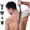 diceevil Rasoio Schiena Uomo 4 in 1, IPX6 Impermeabile con Braccio Estensibile