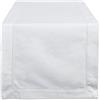 DII 100% Cotone, Everyday Basic Everyday 45,7 x 45,7 cm con tovaglioli Set di 4, Aqua, off White, Table Runner 14x72