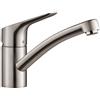 Hansgrohe 13860800 Miscelatore per lavello cucina mysport S con becco orientabile 360 ° acciaio spazzolato