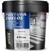 JOVIRA PINTURAS- 6 Kg - Pittura per pavimenti esterni ed interni, garage e superfici sportive in genere, finitura opaca. Protegge le superfici in calcestruzzo, cemento (4 Litri, Bianco) E-4
