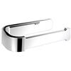 GEDY Outline Portarotolo carta igienica cromato, Misure: 3X16X8,6 CM & 0,454 KG, Porta carta igienica in ottone, Cromall®, resine termoplastiche, acciaio inox, Design Simone Micheli, 15 anni garanzia