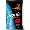 Prolife Sterilised Adult Manzo e Riso 7 kg Crocchette Senza Glutine per Gatti Sterilizzati