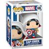 Funko Pop! Marvel: SGGV - Captain Capt. America Gwen Gwen - Marvel Comics - Fumetti Marvel - Figura in Vinile da Collezione - Idea Regalo - Merchandising Ufficiale - Giocattoli per Bambini e Adulti